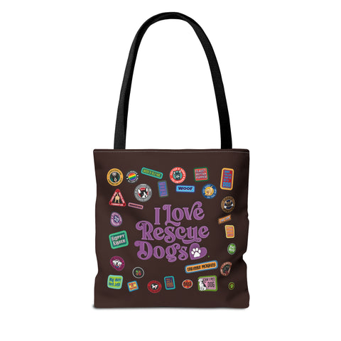 Tote Bag - I Love Rescue Dogs