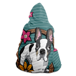 Hooded Blanket - Boston Terrier