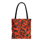 Tote Bag - Dog Paisley Pattern: Orange