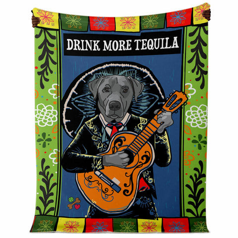 Throw Blanket - Drink More Tequila