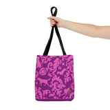 Tote Bag - Dog Paisley: Purple