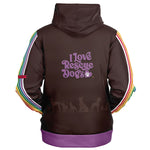 Matching Hoodie - Love Rescue Dogs - Purple