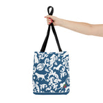 Tote Bag - Dog Paisley Pattern: Blue