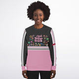 Athletic Sweatshirt - Love Rescue Dogs - Pink