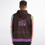 Matching Hoodie - Love Rescue Dogs - Purple