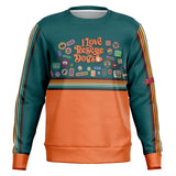 Athletic Sweatshirt - Love Rescue Dogs - Orange