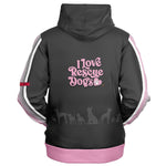 Matching Hoodie - Love Rescue Dogs - Pink