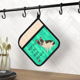 Pot Holder with Pocket: Woof You To Moon