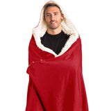 Hooded Blanket - Red Snuggle