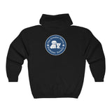 Unisex Full Zip Hooded Sweatshirt - GDHS - Blue Logo