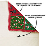 Throw Blanket - Christmas Patchwork - Silver Lab