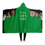 Hooded Blanket - Green Cuddle