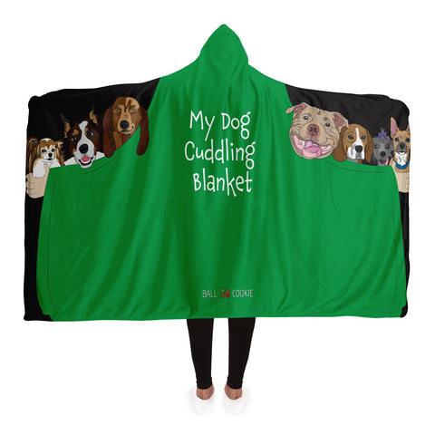 Hooded Blanket - Green Cuddle
