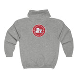 Unisex Full Zip Hooded Sweatshirt - GDHS - Red Logo