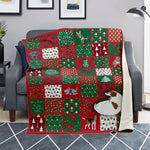 Throw Blanket - Christmas Patchwork - Little Dog